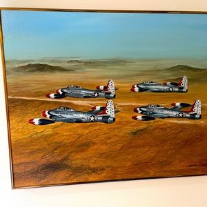 Commissioned painting of the USAF Thunderbird team 1953